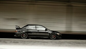 Mitsubishi Lancer Evolution Black Speed Side Doors