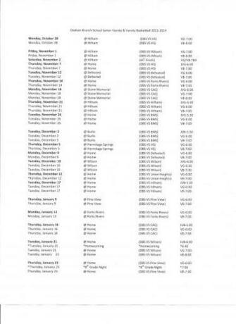 Kentucky Basketball Schedule