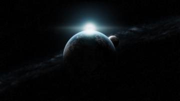 Planet Earth And Moon WqHD 1440p Wallpaper