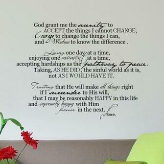 Full Serenity Prayer Wall Design
