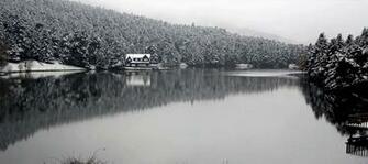 Landscape Golcuk Bolu Turkey Beauty Lake Nature Tree Forest Winter