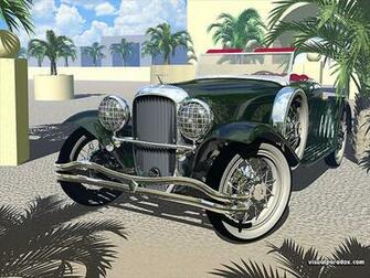 Shiny Old Polished Cars Auto Automobile Autos 3d Wallpaper