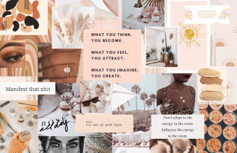 Mood Board Desktop Wallpaper Cute Aesthetic