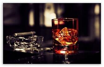 Whisky Ice Cigar HD Wallpaper For Standard Fullscreen Uxga Xga