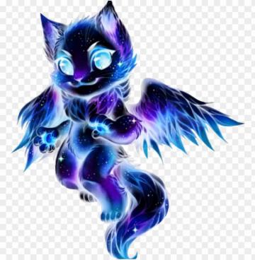 Alaxy Galaxycat Galaxywolf Flyingcat Cat Wolf Purple Galaxy