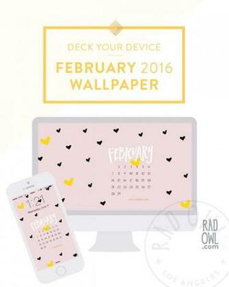 February Wallpaper By Rad Owl Llc