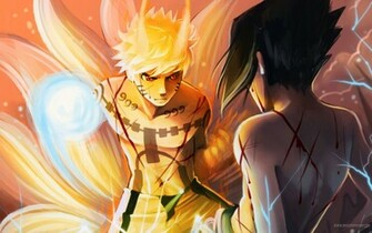 Naruto Kyuubi Vs Sasuke HD Wallpaper 0x