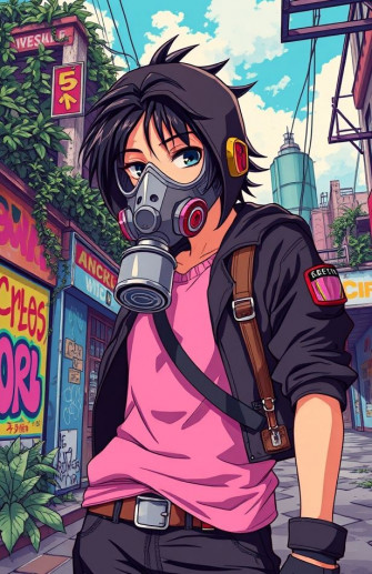 Anime Gas Mask Wallpaper