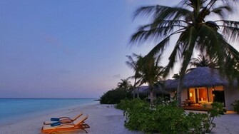 Exotic Beach Villa Wallpaper