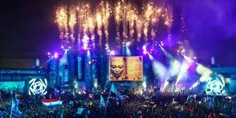 Tomorrowland Laser Show HD Wallpaper
