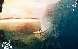 Sport Foto Met Surfer Die Surft Op Een Zeer Hoge Golf