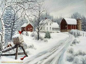 Farm Winter Wallpaper