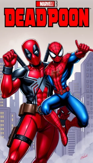 Deadpool And Spider Man Wallpaper