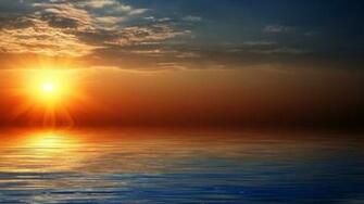 Wallpaper Sunset Ocean Sky Summer Photo On The Desktop
