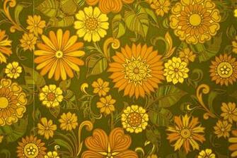This Is A Typical Design For Wallpaper In The 1960s Accompanied By
