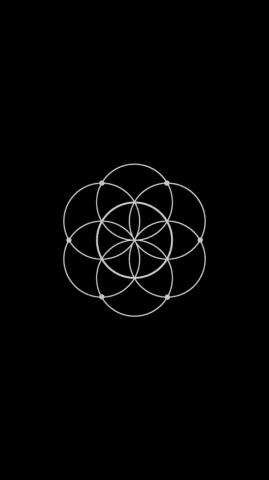Amoled Wallpaper Seed Of Life Geometric iPhone