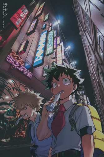 The Determined Hero Deku Mobile Wallpaper