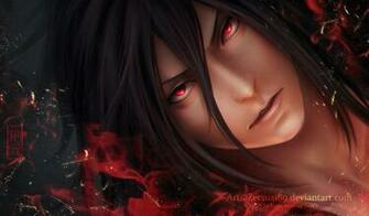 Naruto Uchiha Madara Close Up Sharingan Wallpaper