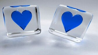 Awesome Blue Heart Wallpaper In HD