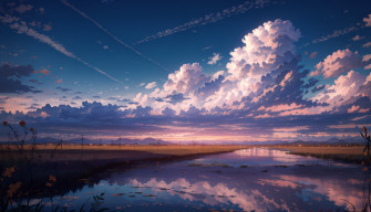 Anime Landscape 4k Ultra HD Wallpaper
