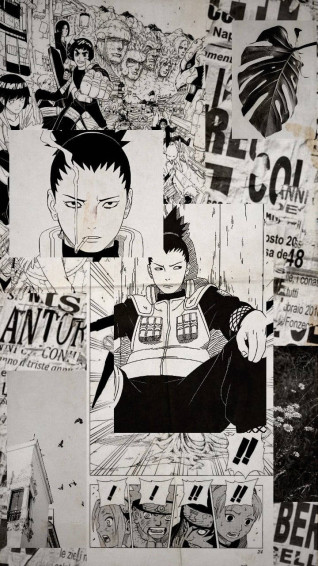 Anime Black And White iPhone Wallpaper