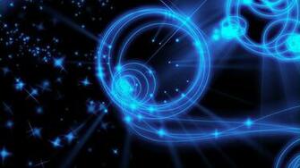 Wallpaper Neon Round White Smoke Light Full HD