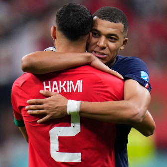 Watch Kylian Mbappe Achraf Hakimi Define Friendship Goals With
