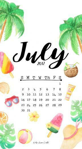 July Calendar Wallpaper Kelly Sugar Crafts