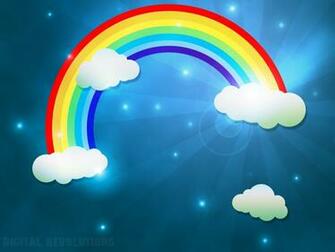 HD iPhone Cute Desktop Wallpaper Lighting Rainbow