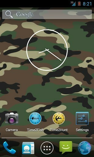 Bigger Woodland Camo Live Wallpaper For Android Screenshot