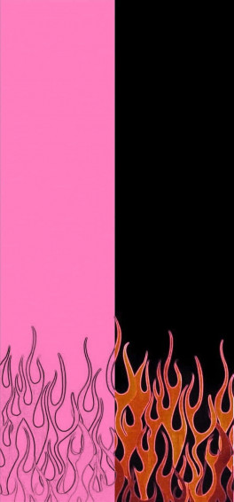 Pink Flames Wallpaper