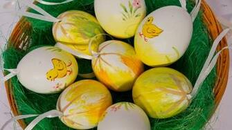 Easter Basket Wallpaper Holiday