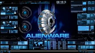 Rainmeter Alienware Media Skin Wallpaper