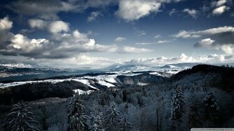 Mountains Winter Wallpaper