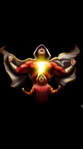 Superhero Shazam Transform Dc Comics Art Wallpaper