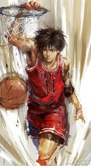 Rukawa Kaede Slam Dunk Mobile Wallpaper