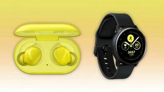 The Samsung Galaxy Watch Active And Buds Bunch Of Image