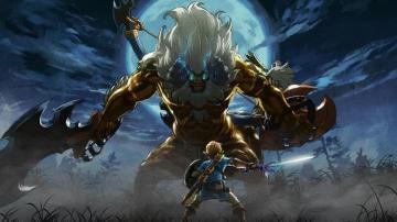 Gold Lynel Vs Link New Artwork For Dlc Pack The Master
