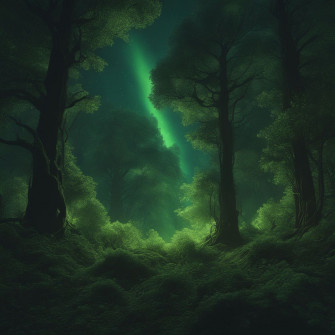 Dark Green Forest Wallpaper