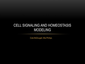 Cell Signaling And Homeostasis Modeling
