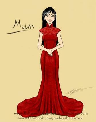 Mulan Wedding Dress HD Wallpaper Background Image