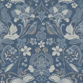 Folk Floral Denim Blue Arthouse
