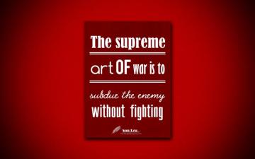Wallpaper 4k The Supreme Art Of War Is To Subdue