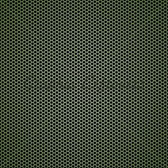 Green Hexagon Metal Background Gl Stock Image