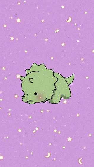 Stay Connected To Your Friends With Cartoon Dinosaur Phone Wallpaper
