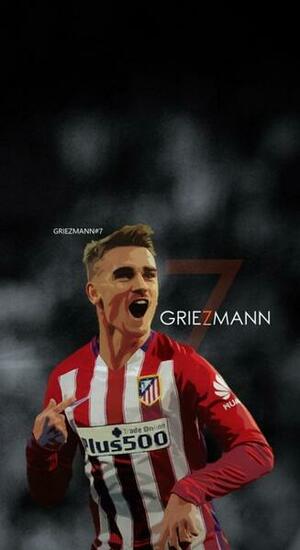 Antoine Griezmann Atletico Madrid Football Soccer