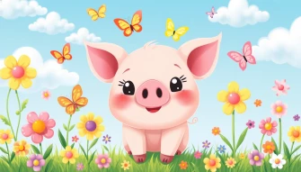 Cute Pig Wallpaper