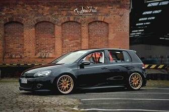 Volkswagen Vw Golf Low Tuning Stance Germany Mk6 Black Bbs
