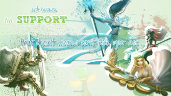 Support Wallpaper League Of Legends By Iskierka0