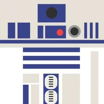 R2d2 Phone Wallpaper Minimalistic Art Print